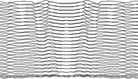 Hand drawn wavy background horizontal surface seamless wallpaper line art. Stock Illustration