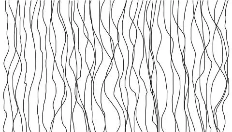 Hand drawn wavy background horizontal surface seamless wallpaper line art. Stock Illustration