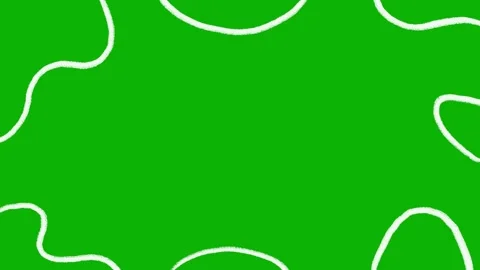 Hand drawn wavy line animation green screen. Colorful topographic doodle lines Stock Footage 325796984