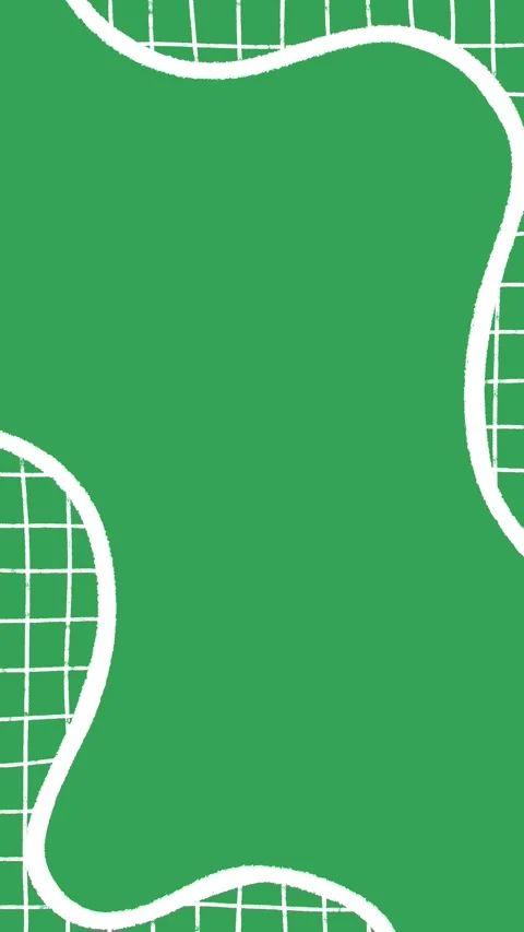 Hand Drawn Wavy Vertical Frame Animation Green Screen White Doodle Border 库存影片 334579761