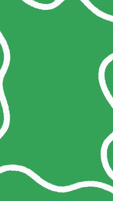 Hand Drawn Wavy Vertical Frame Animation Green Screen White Doodle Border Stockbeeldmateriaal 334579770