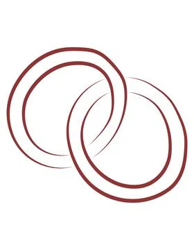 Hand Drawn Wedding Rings Stock Illustration