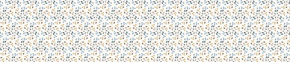 Hand drawn whimsical scribble leaf seamless pattern. Vector criss cross Illustrazione stock