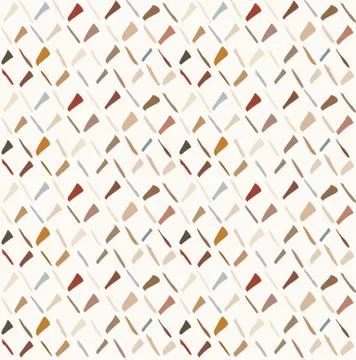 Hand drawn whimsical scribble lines seamless pattern. Vector painterly textured Stock Illustration