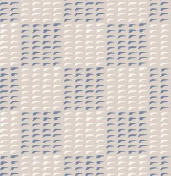 Hand drawn whimsical scribble lines check seamless pattern. Vector painterly 스톡 일러스트