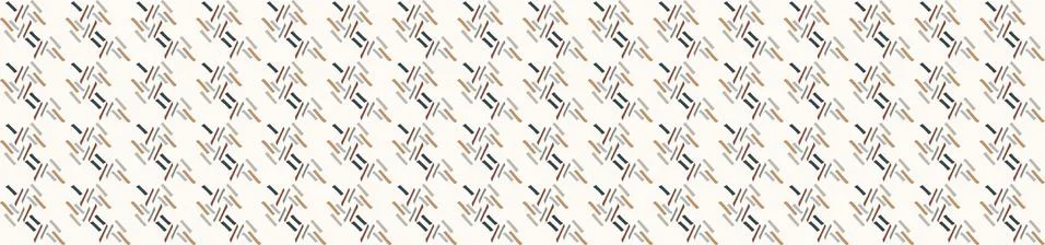 Hand drawn whimsical scribble lines seamless pattern. Vector painterly ribbon Stock Illustration