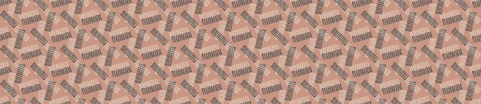 Hand drawn whimsical scribble lines seamless pattern. Vector criss cross ribbon Stock Illustration