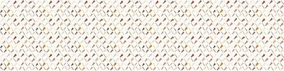 Hand drawn whimsical scribble lines seamless pattern. Vector painterly ribbon Stock Illustration