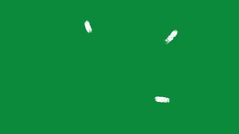 Hand Drawn White Abstract Lines Animation on Green Screen Textured Motion Видео 334608612