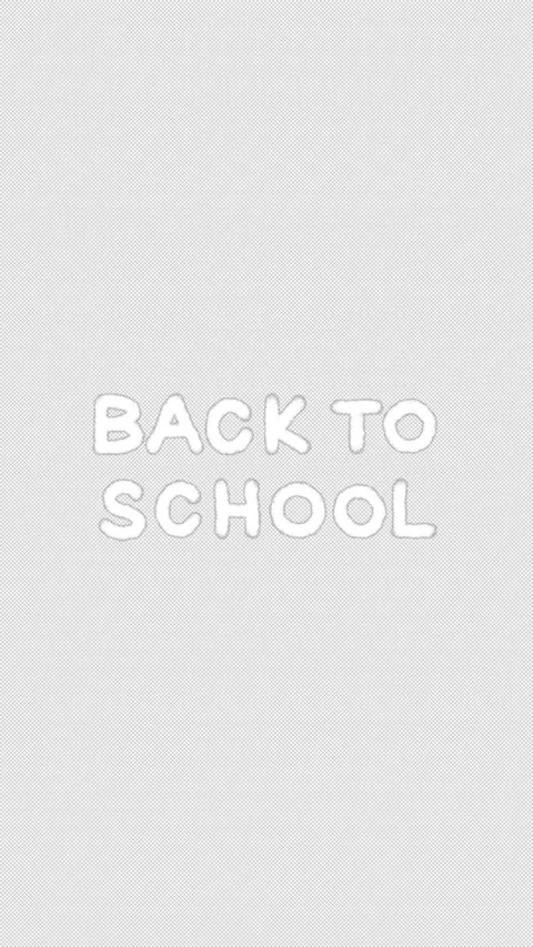 Hand Drawn White Back To School Hand Lettering Doodle Animation Seamless Loop on Stock Footage 342587844