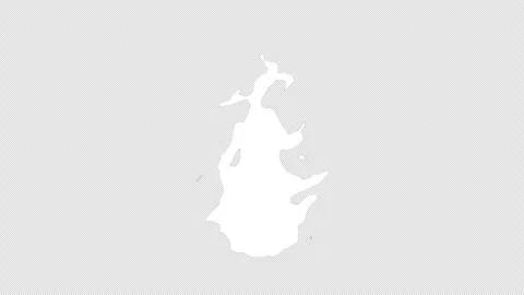 Hand drawn white cartoon fire flame animation on transparent background Stock Footage 330145671