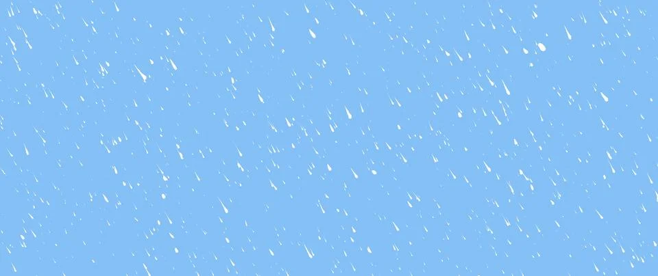 Hand-drawn white diagonal raindrop on blue background. Seamless texture with Stockillustratie
