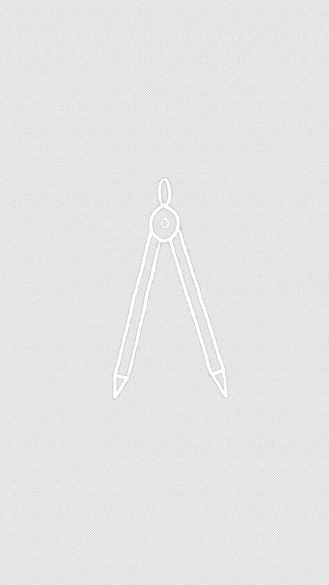 Hand Drawn White Drawing Compass Doodle Animation Seamless Loop on Transparent Stock Footage 342587723