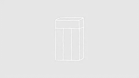 Hand Drawn White Eraser Doodle Animation Seamless Loop on Transparent Background Stock Footage 342587751