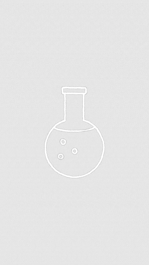 Hand Drawn White Laboratory Flask Doodle Animation Seamless Loop on Transparent Stock Footage 342588226