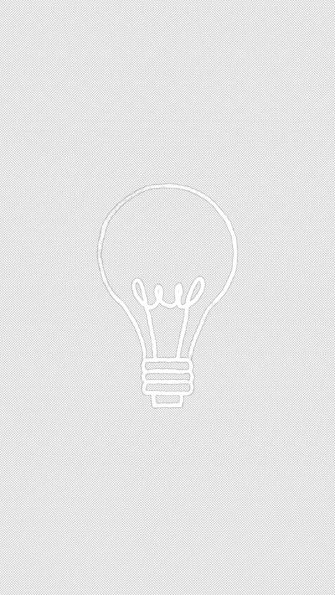 Hand Drawn White Light Bulb Doodle Animation Seamless Loop on Transparent Stock Footage 342588293