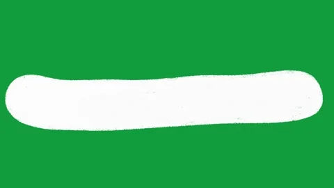 Hand Drawn White Lower Third Banner Animated Shape on Green Screen 库存影片 341310420