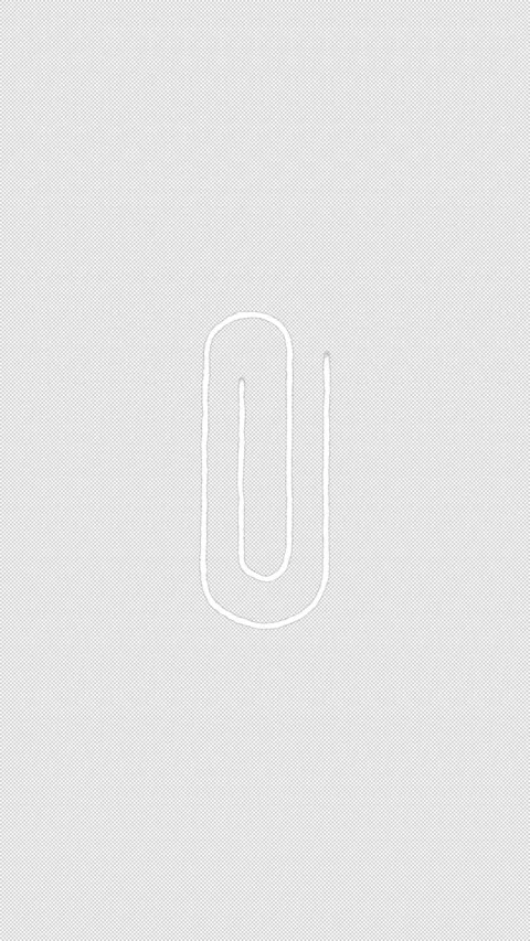 Hand Drawn White Paper Clip Doodle Animation Seamless Loop on Transparent Stock Footage 342587987