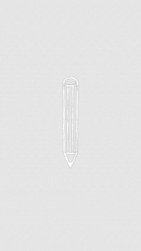 Hand Drawn White Pencil Doodle Animation Seamless Loop on Transparent Background Vidéo 342588365
