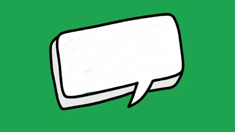 Hand Drawn White Rectangular Speech Bubble Animated Comic Book Pop Art Overlay 動画素材 335586536