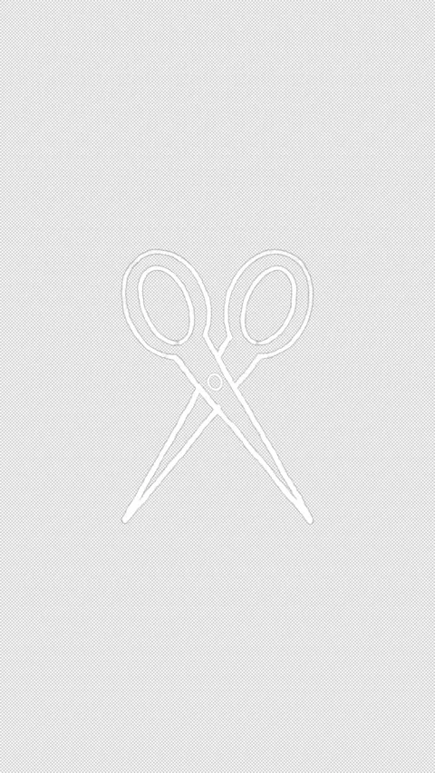 Hand Drawn White Scissors Doodle Animation Seamless Loop on Transparent Stock Footage 342588384
