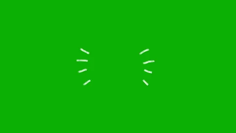 Hand-Drawn White Side Accent Lines Animation on Green Screen Stock Footage 341677561