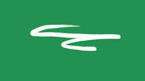 Hand Drawn White Swishing Motion Lines Animation on Green Screen Overlay Видео 336579137