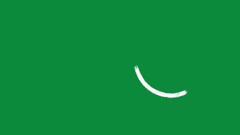 Hand Drawn Wind Animation Green Screen White Doodle Air Flow Motion Graphic Stock Footage 334608482