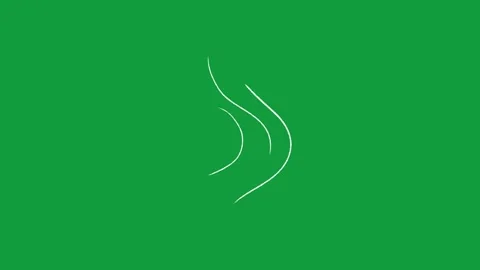 Hand Drawn Wind Blowing Effects Animation on Green Screen Background Vidéo 341310308