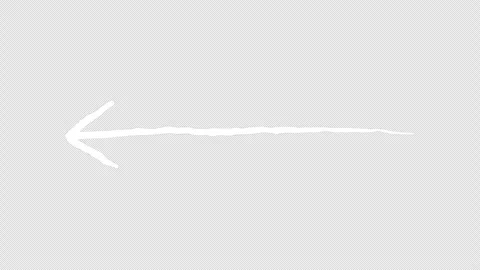 Hand-drawn wobbly arrow icon Stock Footage 341545733
