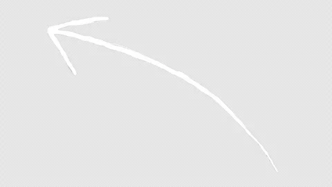 Hand-drawn wobbly arrow icon, Video stock 341545742