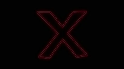 Hand drawn X Stock Footage 167861416