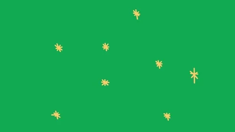 Hand Drawn Yellow Sparkle Ring Explosion 2D Green Screen Animated Effect Overlay Vidéo 342398701