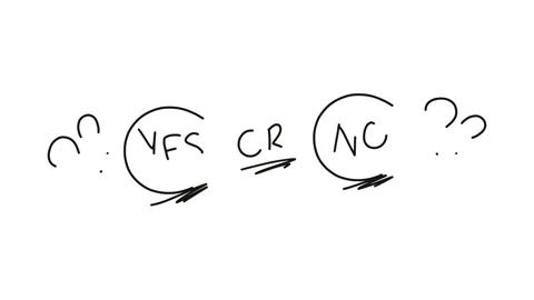 Hand Drawn Yes or No Decision Illustration Stock Footage 326863544