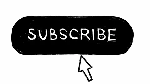 Hand-drawn YouTube elements package template sketch cartoon animation for video Video stock 265458992