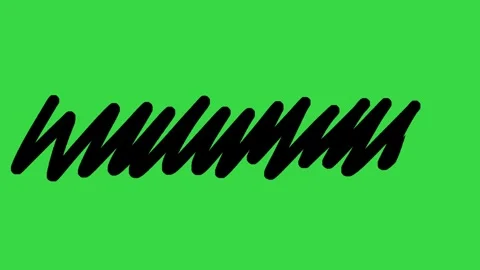 Hand Drawn Zigzag Scribble Line Text Eraser Animation on Green Screen Background 스톡 동영상 339335270