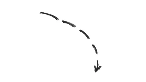 Hand-Drawn Arrow with a Black Pen Video stock 263884001