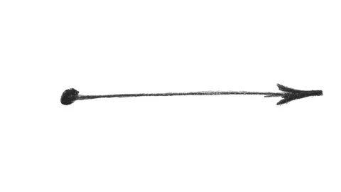Hand-Drawn Arrow with a Black Pen Video stock 263884010