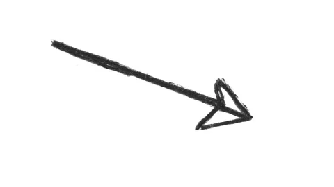 Hand-Drawn Arrow with a Black Pen Video stock 263884028