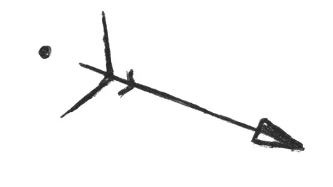 Hand-Drawn Arrow with a Black Pen Video stock 263884050