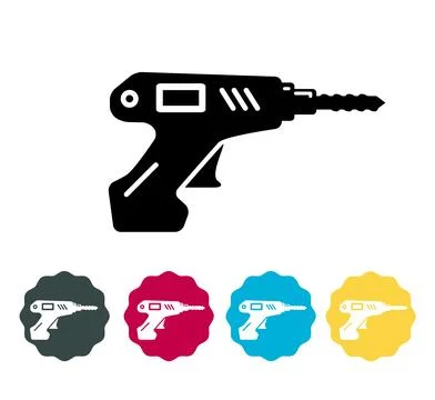 Hand Drill Machine Icon Stock Illustration