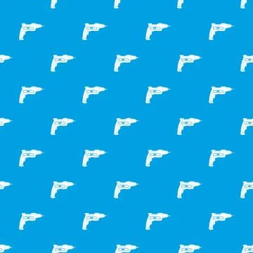 Hand drill pattern seamless blue Stock Illustration
