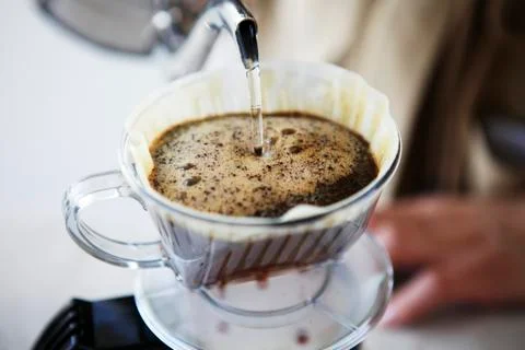 Hand Drip Coffee Stock Photos