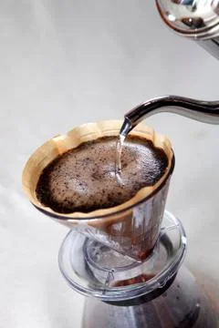 Hand Drip Coffee Stock Photos