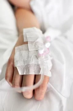 Hand with drip 库存照片