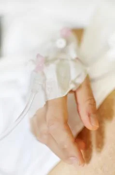 Hand with drip 库存照片