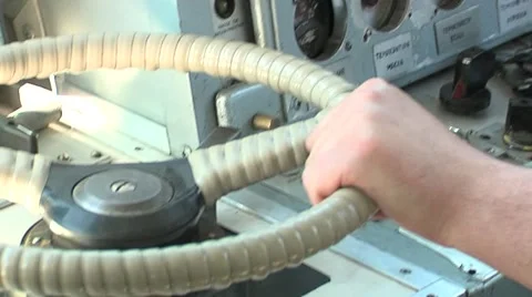 Hand the driver the train railway traffic.m2t Stock Footage 6522758