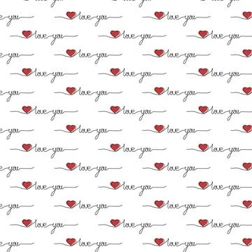 Hand drown style seamless pattern Stock Illustration