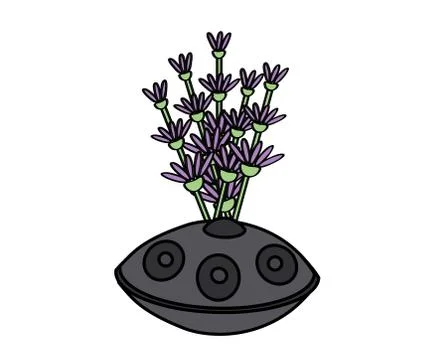 Hand drum on a white background. An object. Stock Illustration