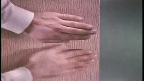 Hand drumming on the table old vintage footage  Stock Footage 290362533